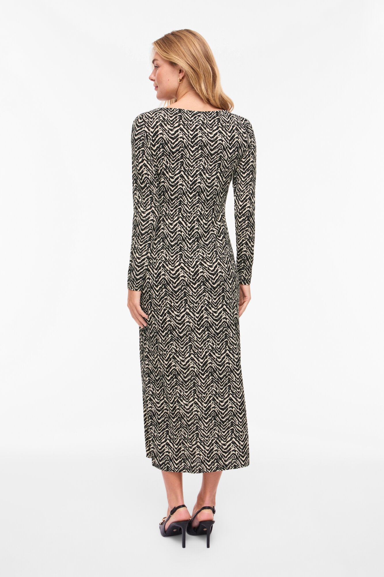 Vimadora Lua Boatneck midi kjole - Black Beauty